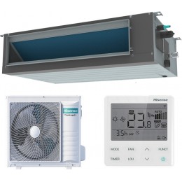 Инверторная сплит-система канального типа серии HEAVY EU DC INVERTER R32 Wi-Fi AUD-36UX4REH8/AUW-36U4RK7 WI-FI (комплект)